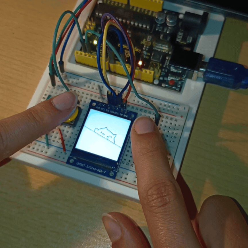 Working Bongo Cat on Arduino UNO