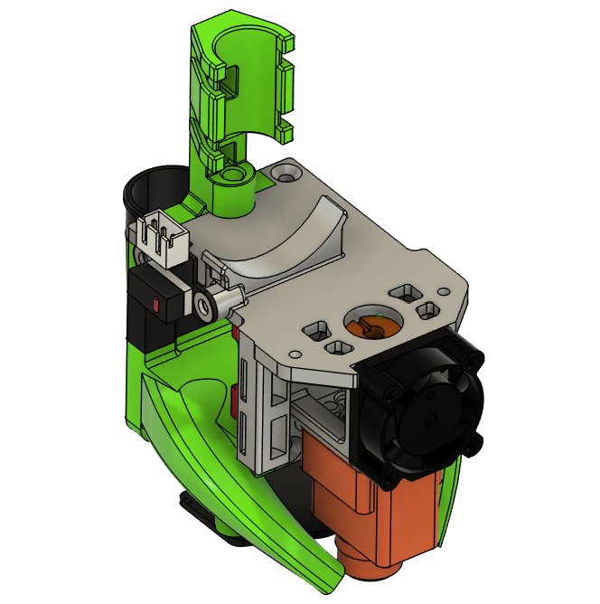 FFG Ultralight Print Heads and INDX mount for use with Full Frontal Gantry mod on Rat Rig printers — miniatura 9