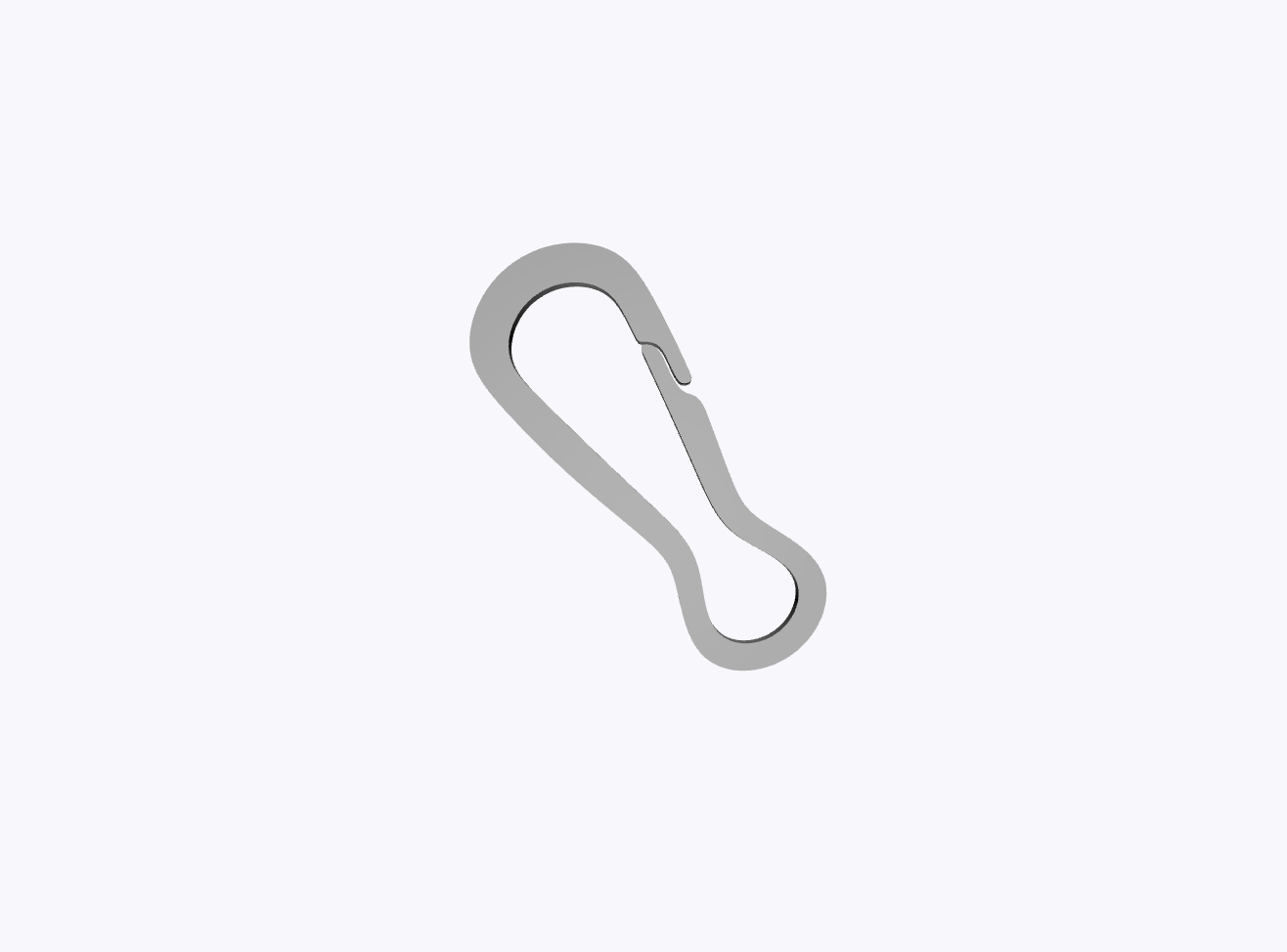 Micro Clip Carabiner (34) Snap Key Attachment v2