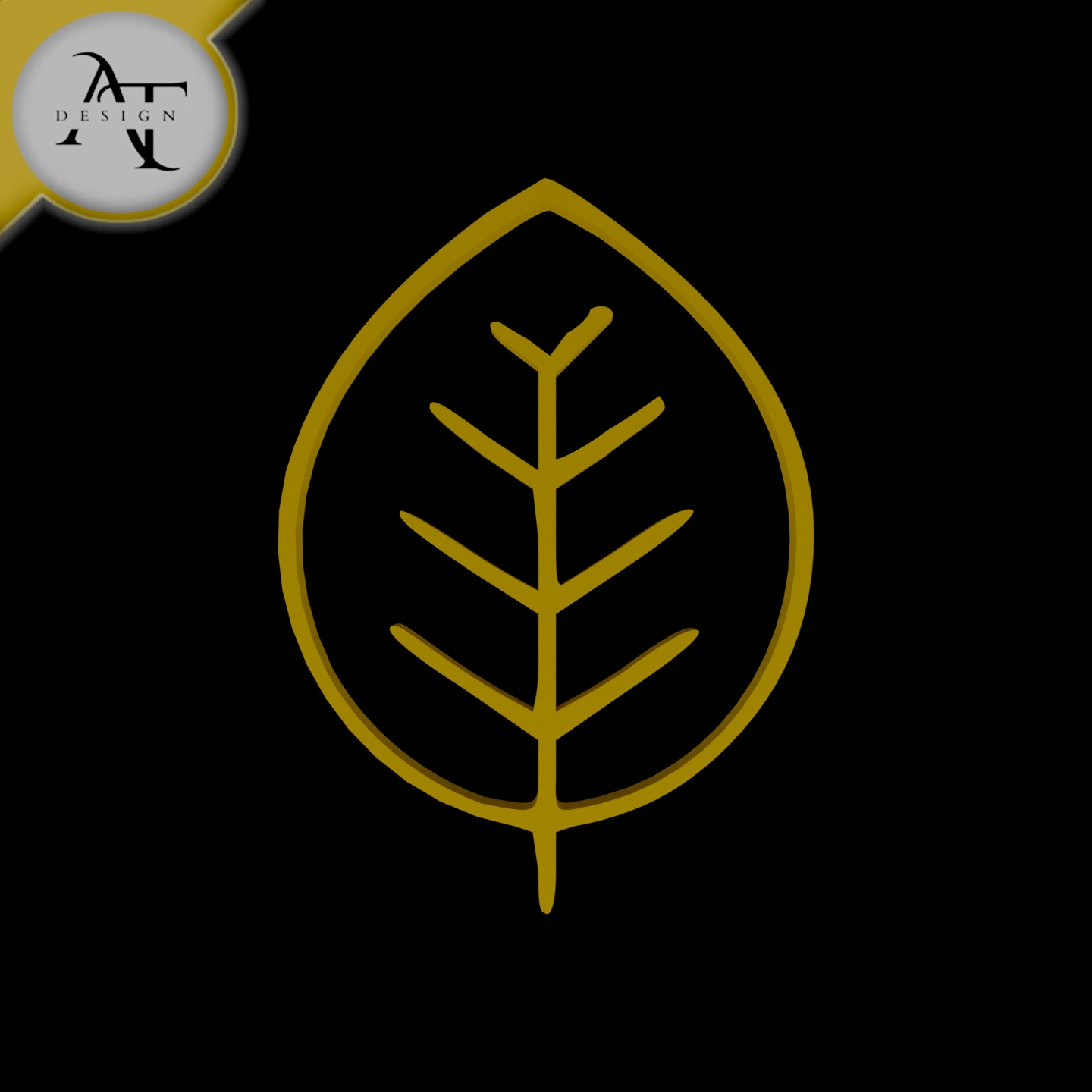 Simple Leaf Symbol - 2D Art