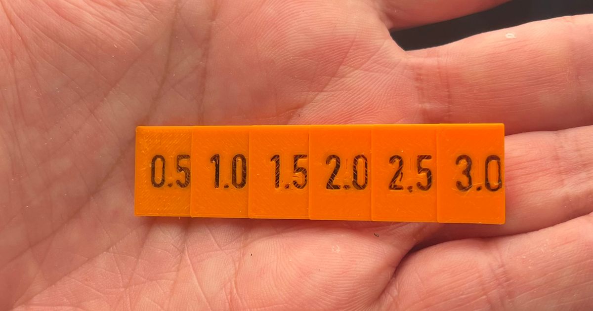 Small thickness gauge 0.5mm - 3mm