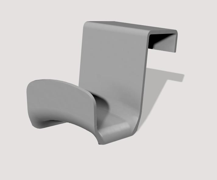 Headset Hanger (behind Monitor)