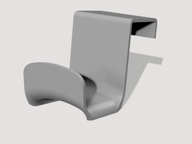 Headset Hanger (behind Monitor)