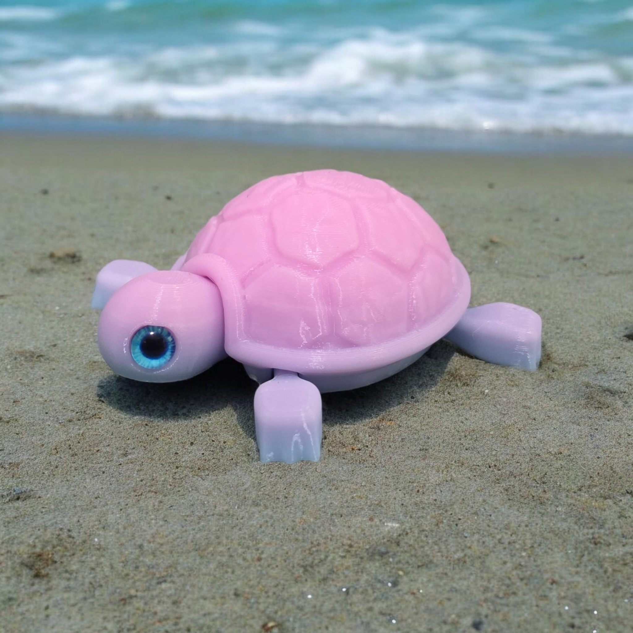 Cute Baby Turtle - 6mm + 8mm glass eye compatible