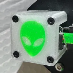 ALIEN REMIX - Ender 3 (Pro) X-axis motor cover with modified endstop mount 3mm Offset - (Multi-color system required)