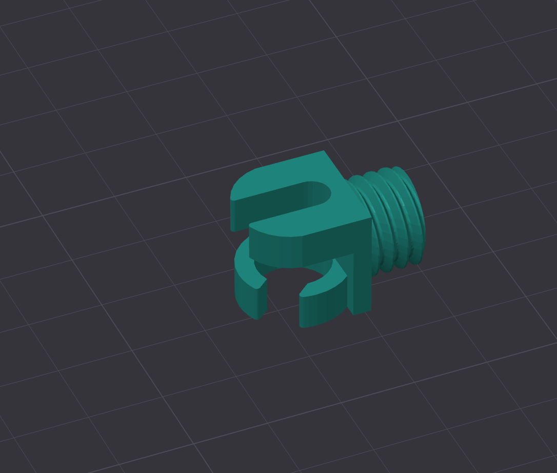 Detachable cable mounting screw
