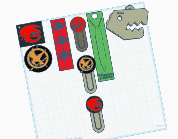 Full book mark and keychain collection by tato