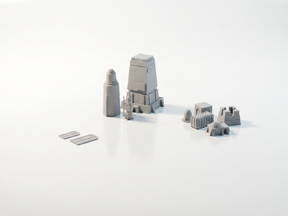 Tatooine Buildings Star Wars Diorama 3D Printable
