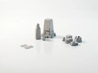 Tatooine Buildings Star Wars Diorama 3D Printable