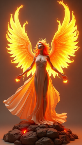 Celestial Phoenix Goddess
