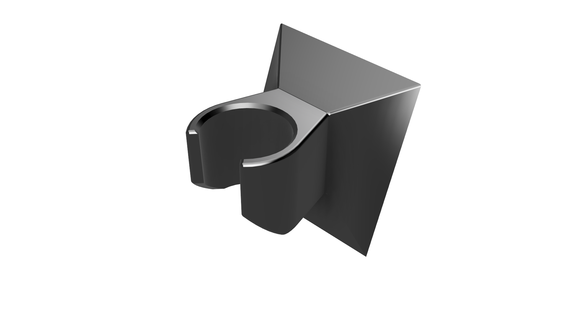 Shower holder angled