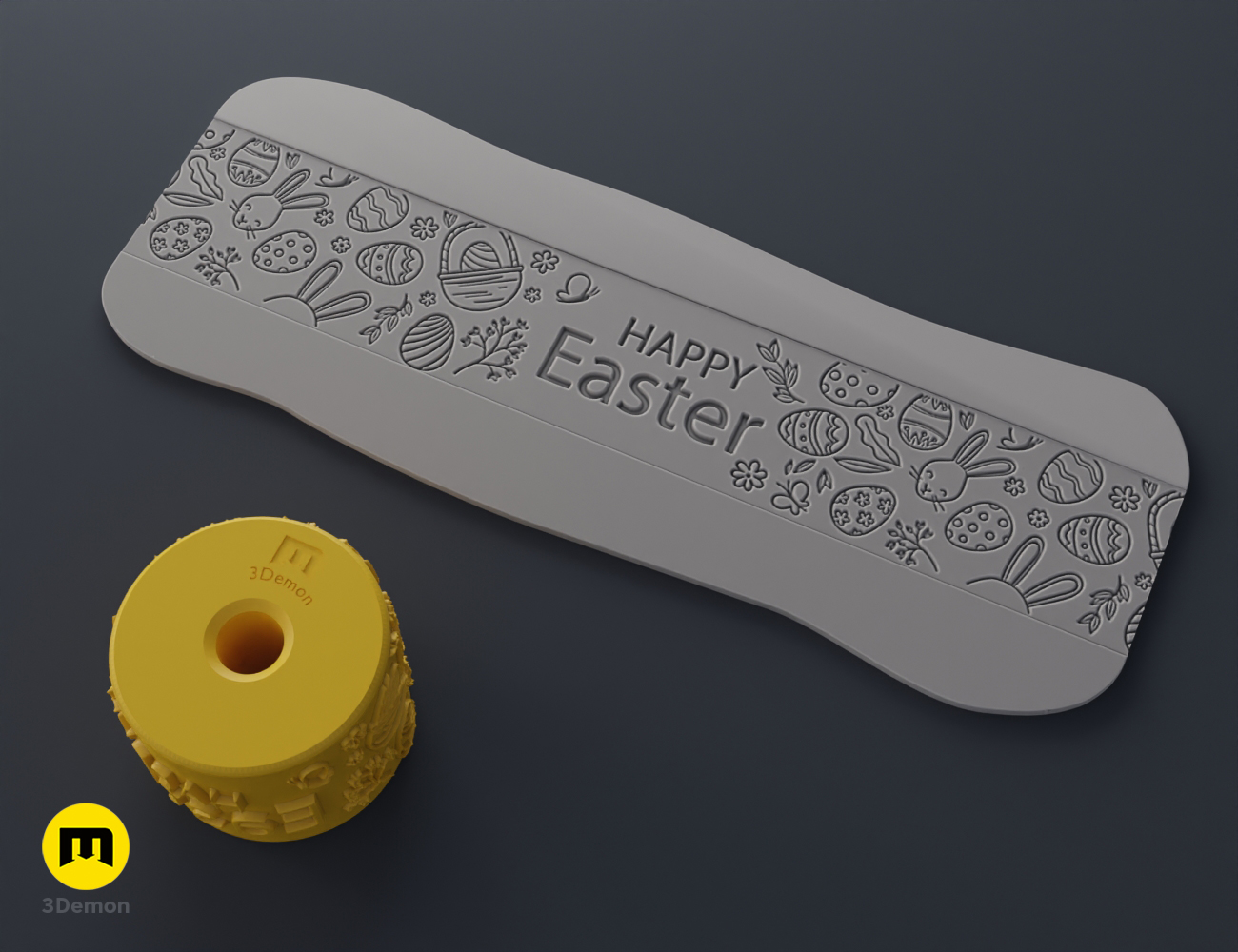 Miniatura 22 do modelo 3D Texture Rollers – Easter Patterns