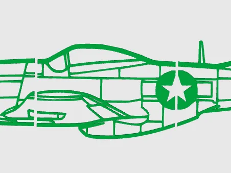 P51 Mustang Wallart