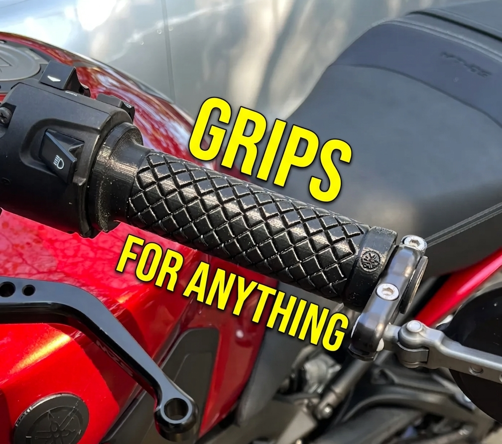 Parametric TPU Motorcycle or Bicycle Grip