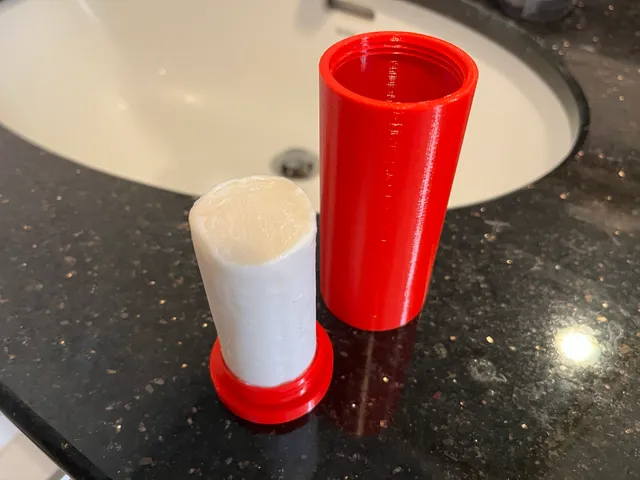 Shaving soap stick case