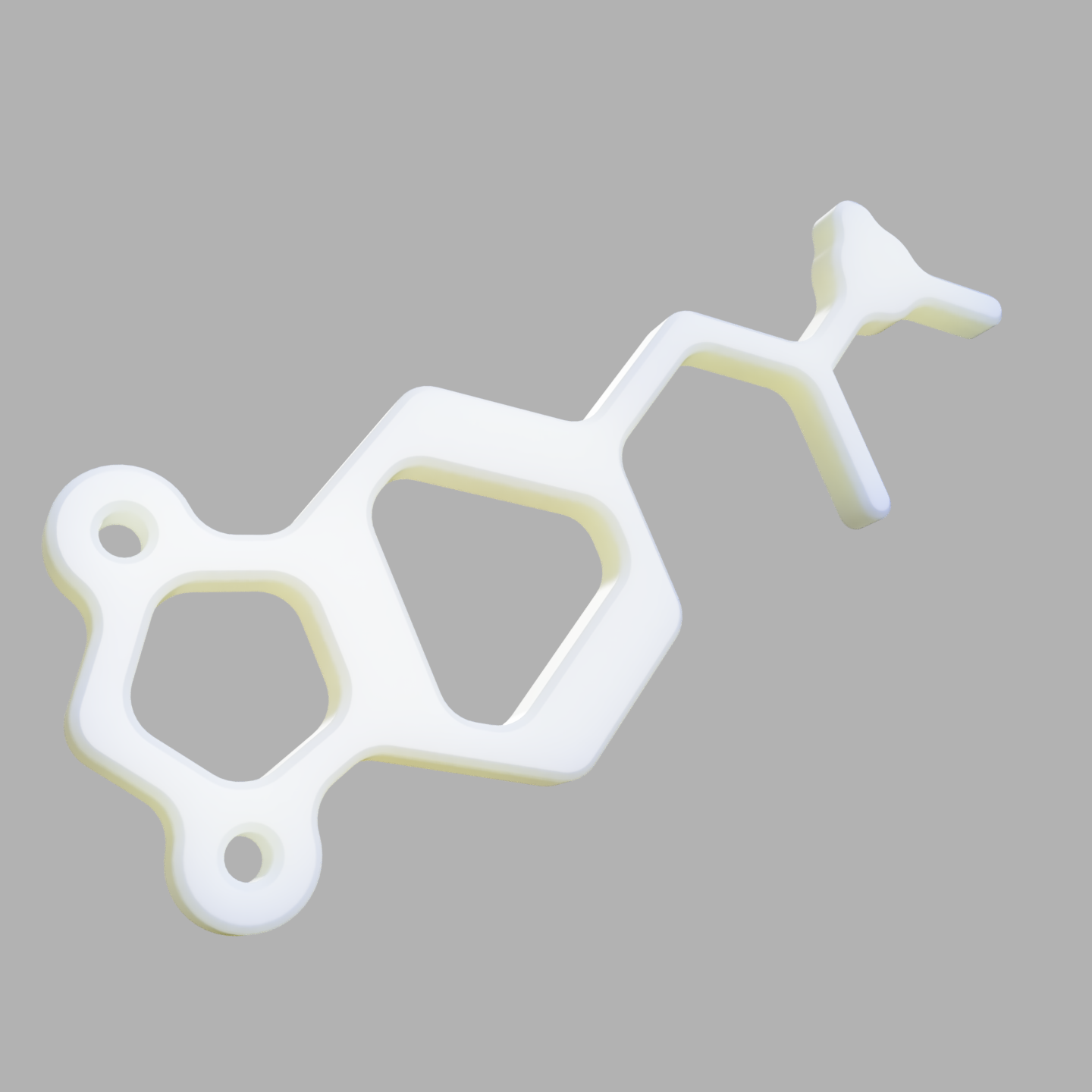 MDMA Molecule Keychain