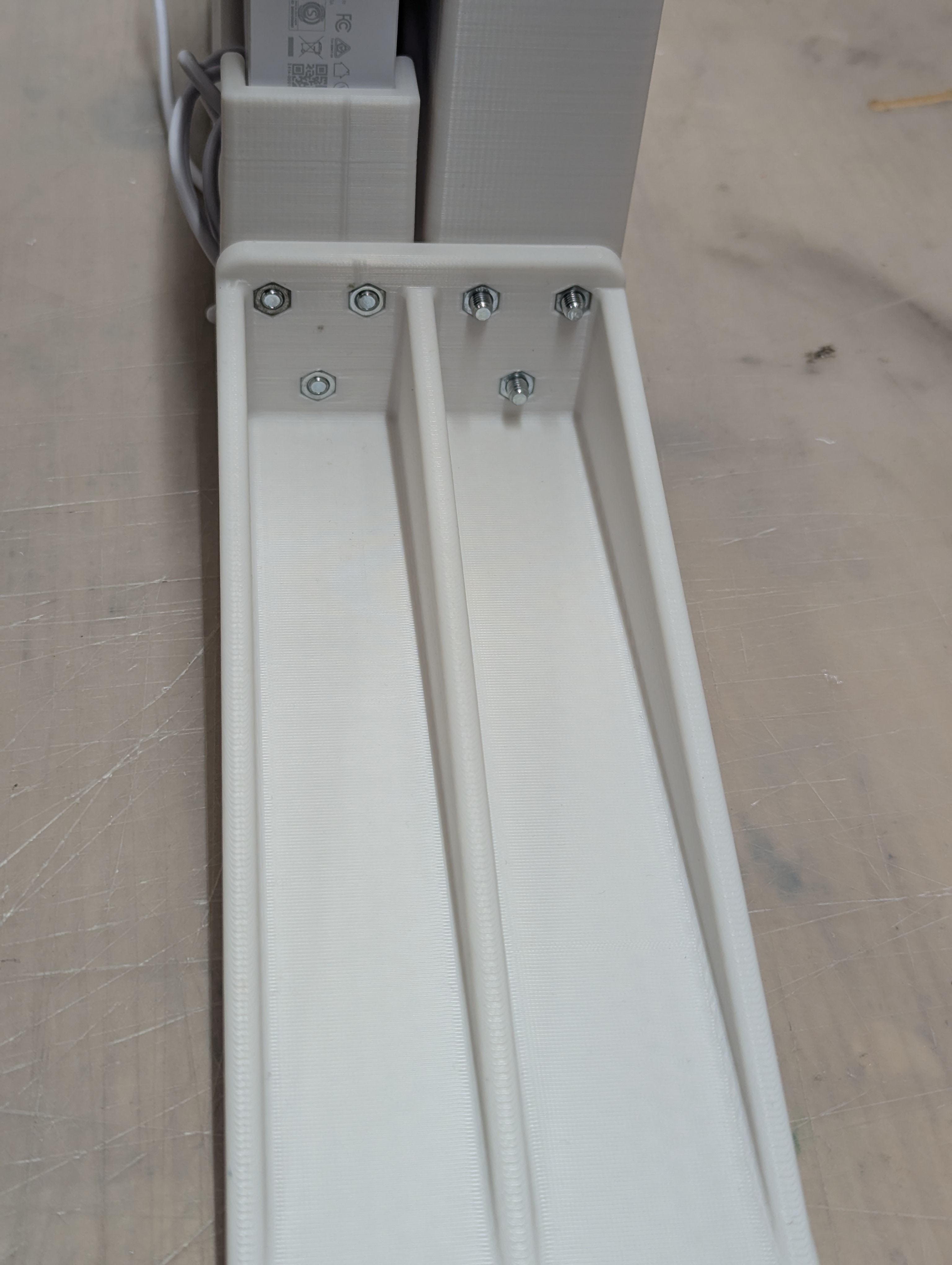 double U spacer for 19inch modular rack holders