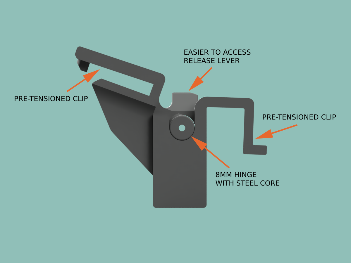 Dustcover Hinge for Thorens Turntables [New Version]