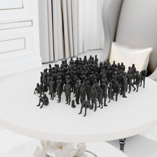 Low Poly Miniature People Pack – Part 7/8 by José Pedro | Download free ...