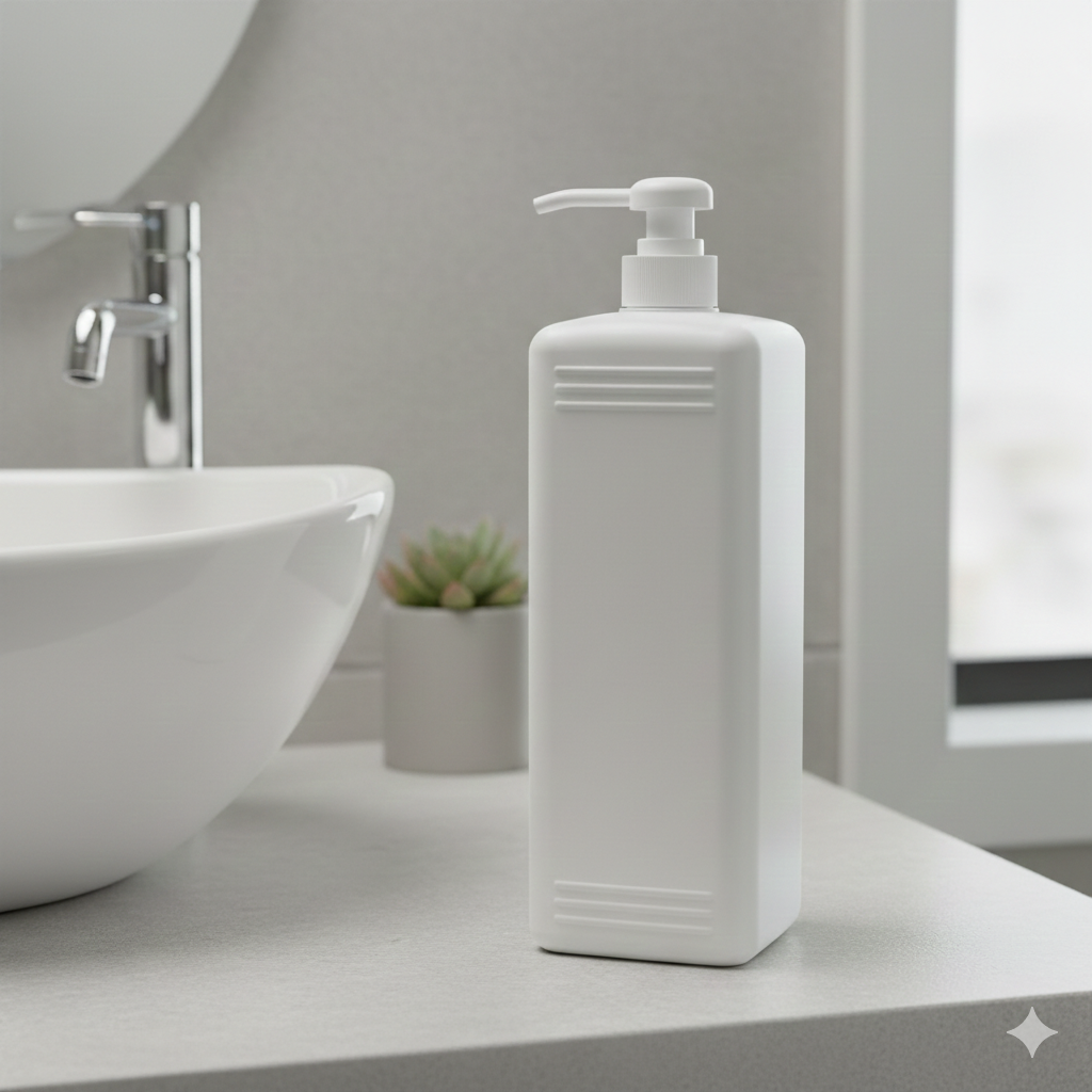 Single-Piece Hand Sanitizer Holder with Measured Reference