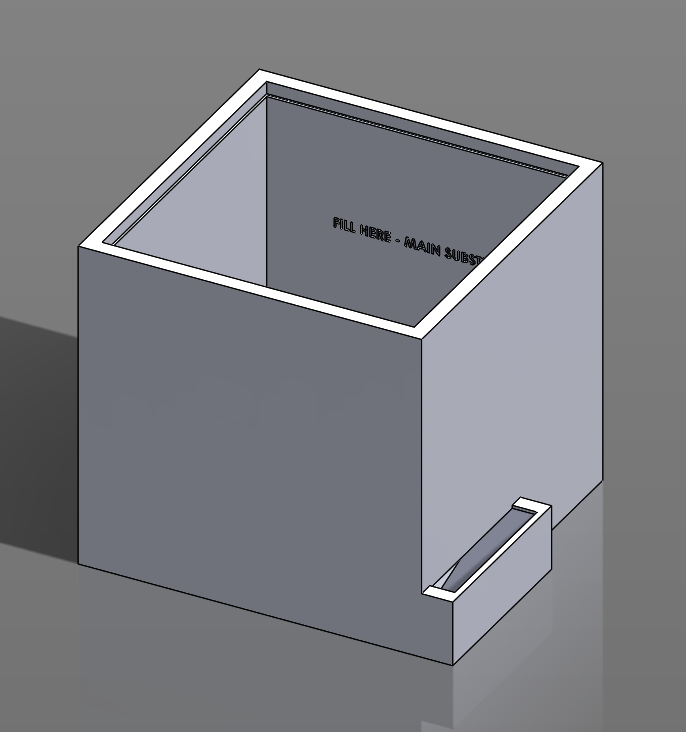 Plant Pot V1 (bio-optimal planting instructions and water gauge)