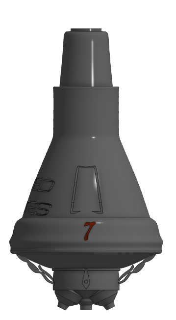 FRIENDSHIP - 7 Rocket low poly