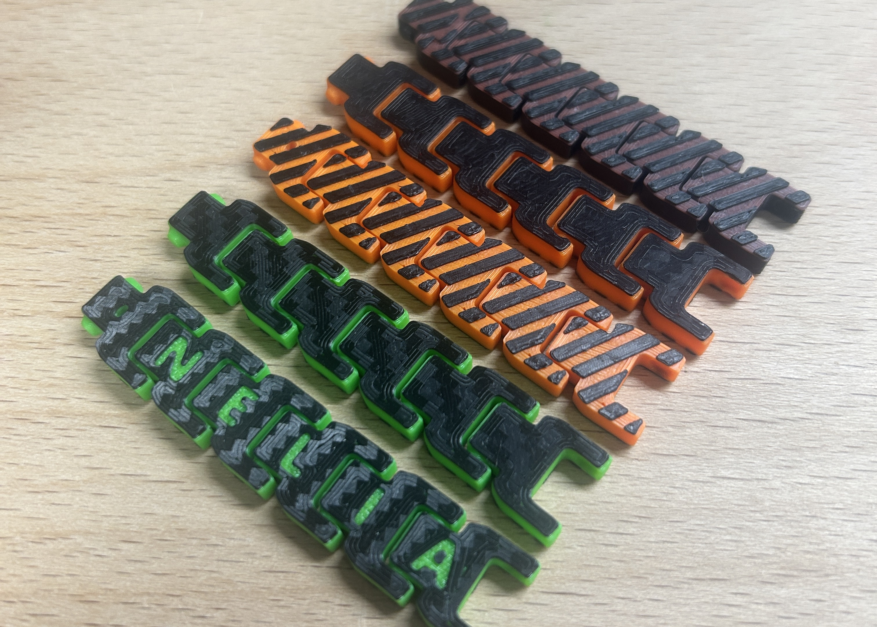 Chain Link Bracelet Remix – Custom Letter Edition with Line Design
