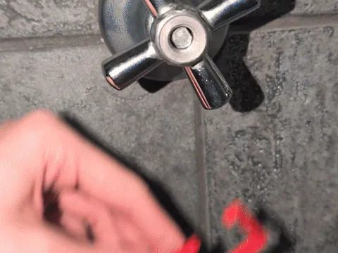 Double sided shower squeegee clip