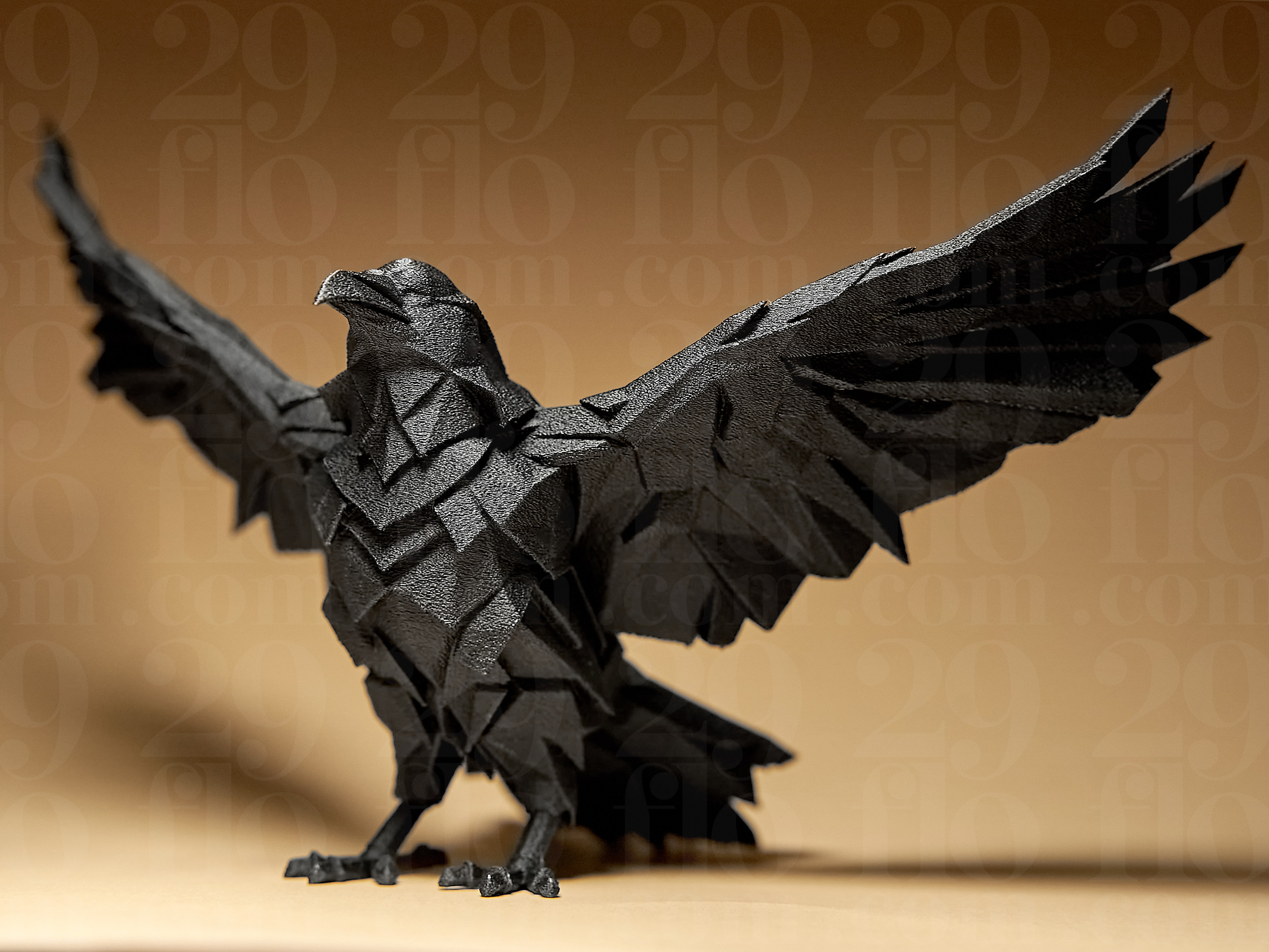 Raven - Geometric Statuette — miniatura 2