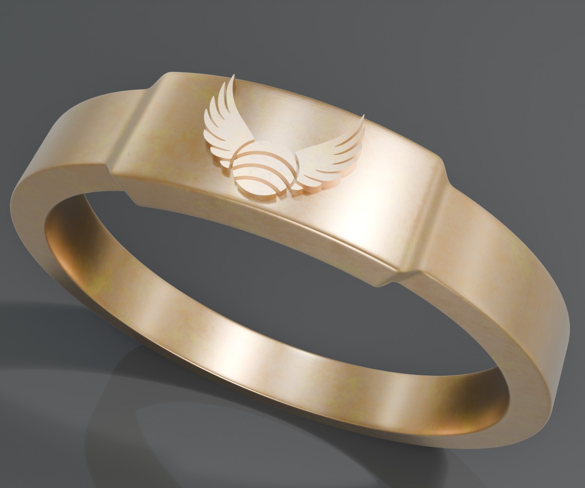The Golden Snitch ring from Harry Potter