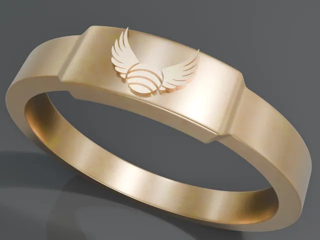 The Golden Snitch ring from Harry Potter