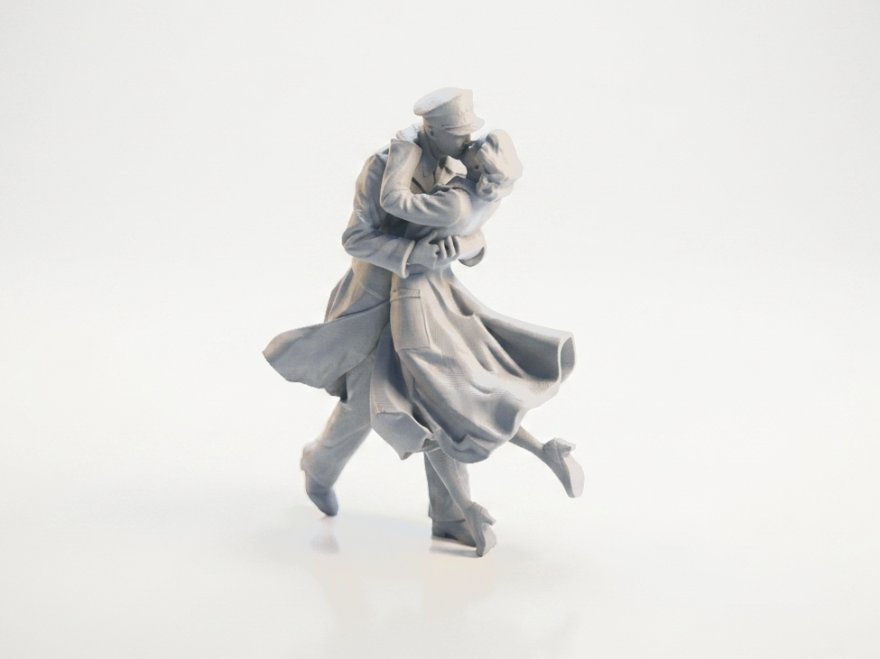 Romantic Couple Embrace Figurine Miscellaneous 3D Printable
