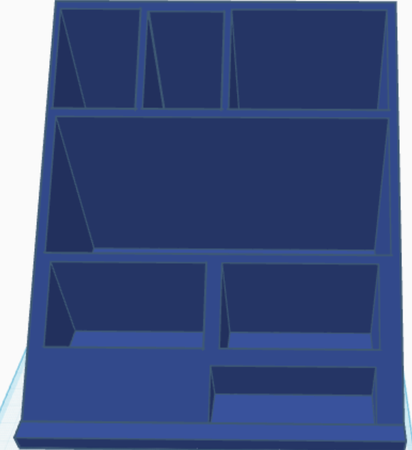 the ultimate 18x18cm heavy-duty desk organizer - phone&tool station 3D model