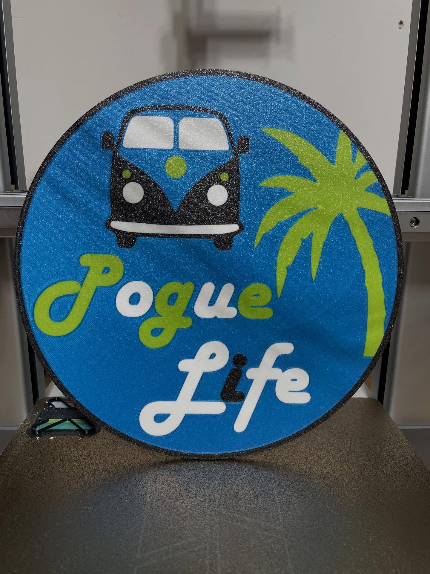 Poque Life 2D Wall-Art plate