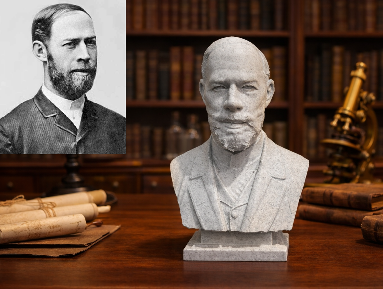 Heinrich Rudolf Hertz - Bust
