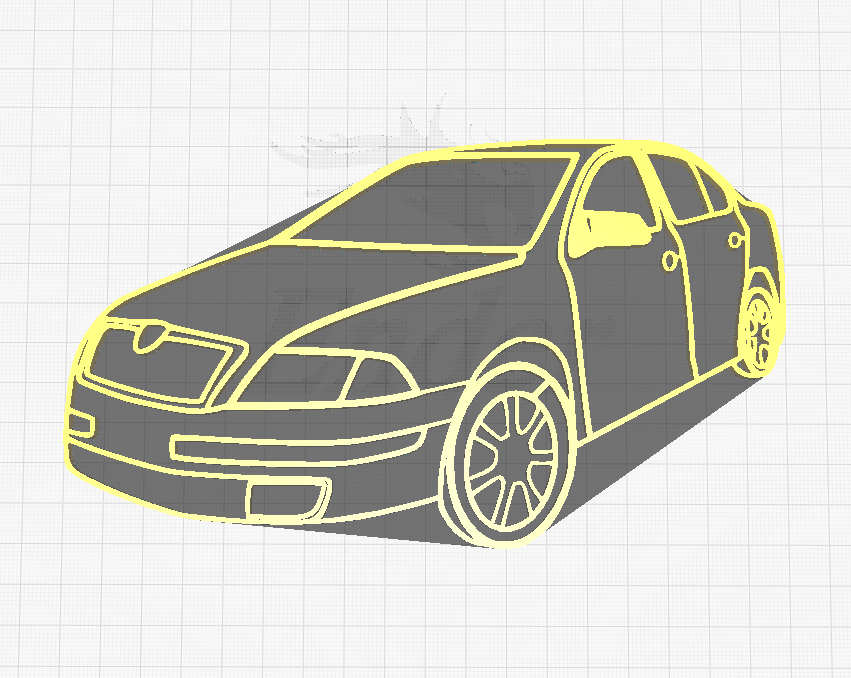 Skoda Octavia 2 wall decor