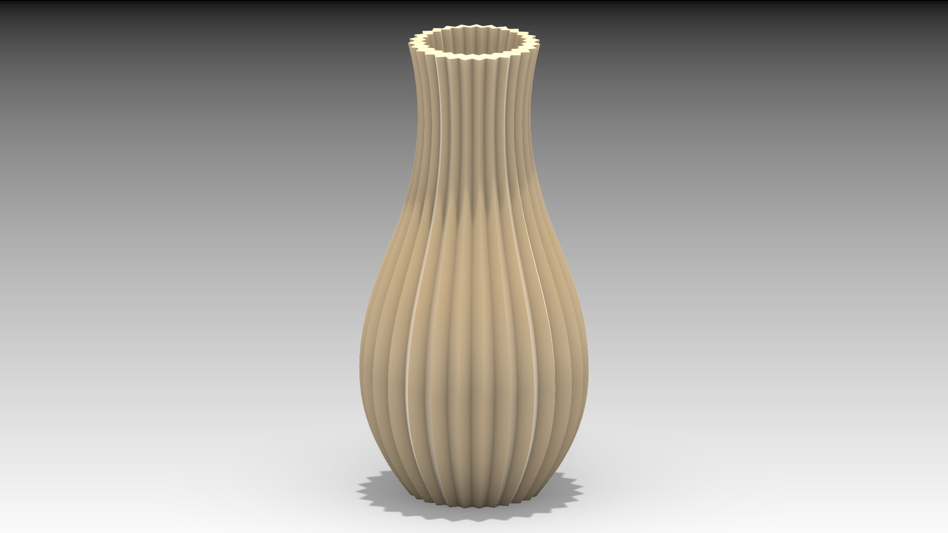 Miniatura 2 do modelo 3D Mini Striped Flower Vase