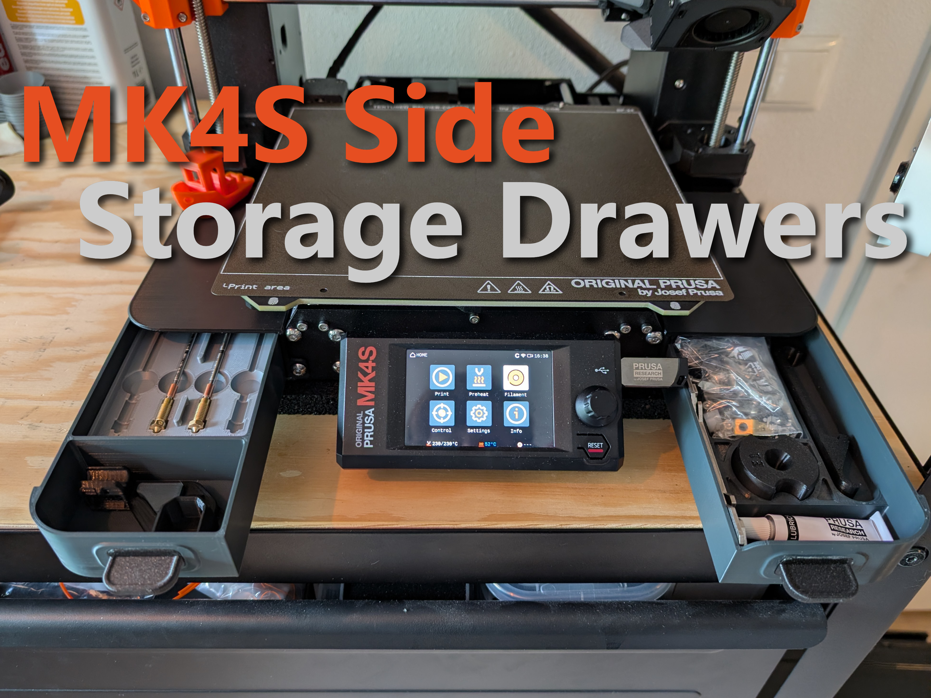 MK4S Side Storage Box/Drawers | Customizable