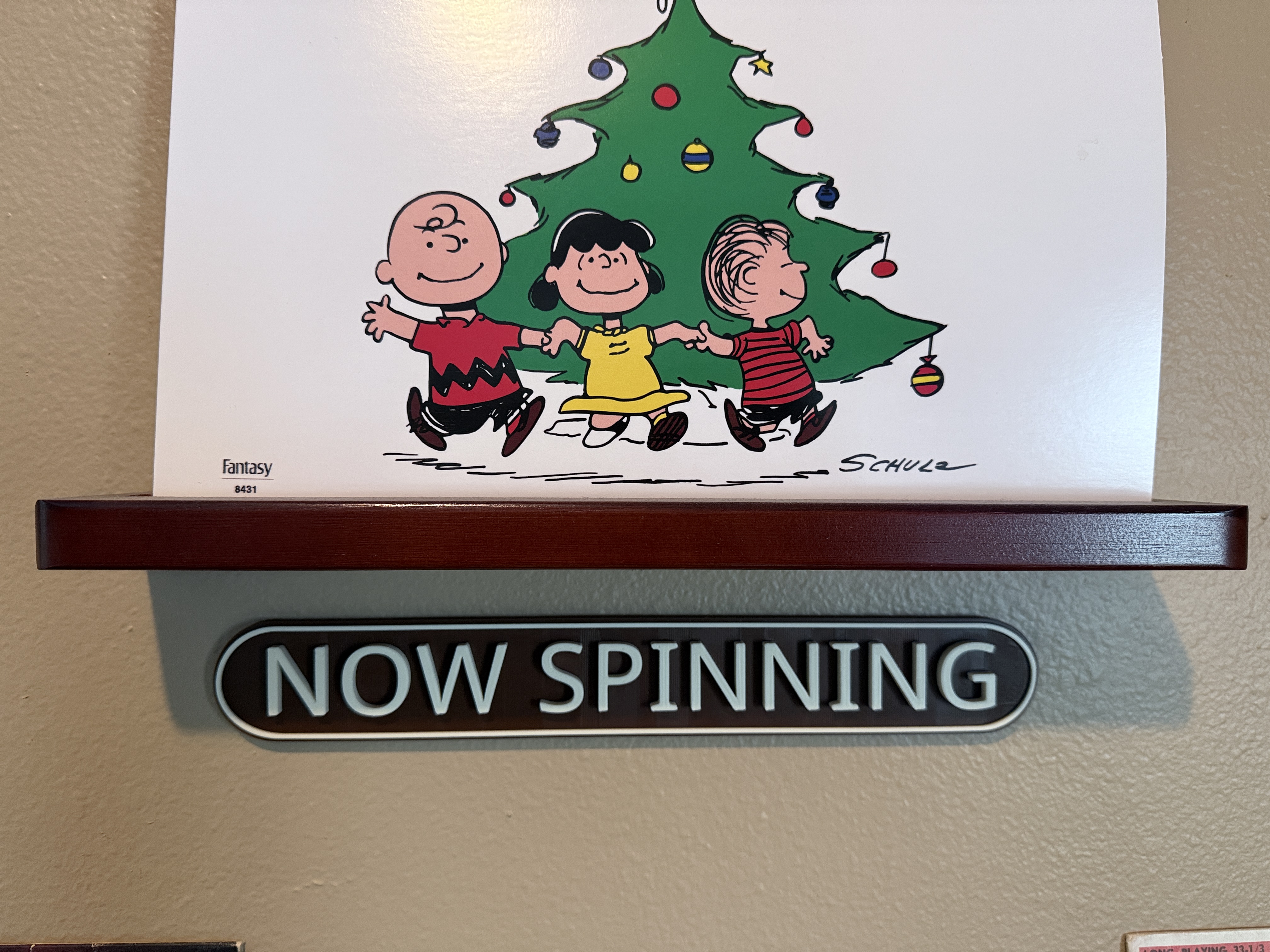 Now Spinning Vinyl Record Sign