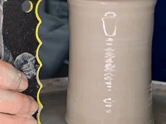 Scallop Bubble Profile Pottery Rib – 3D Printable Ceramic Tool for Wheel Throwing 120mm Size
