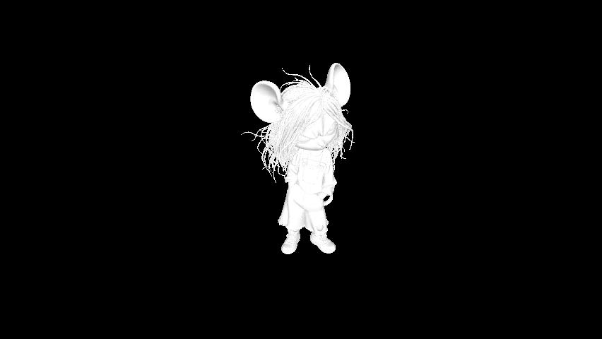 Angry Mouse Wearing Denim