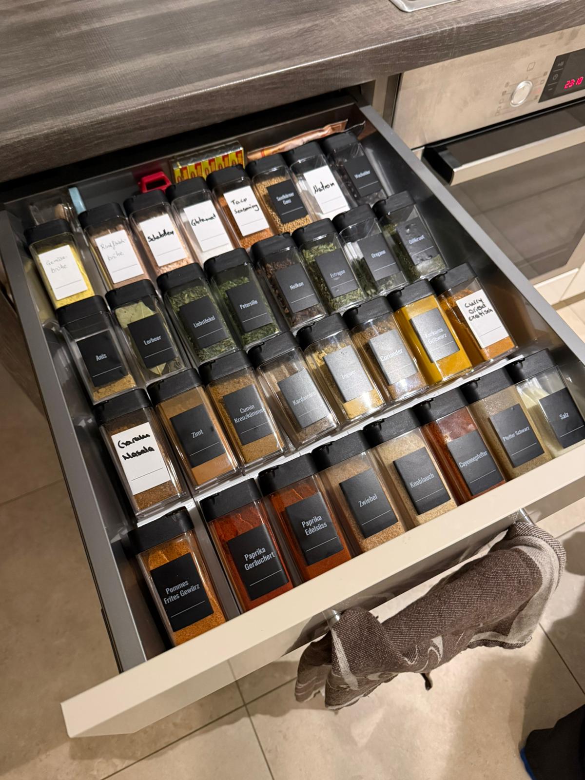 Spice Rack Sorting System