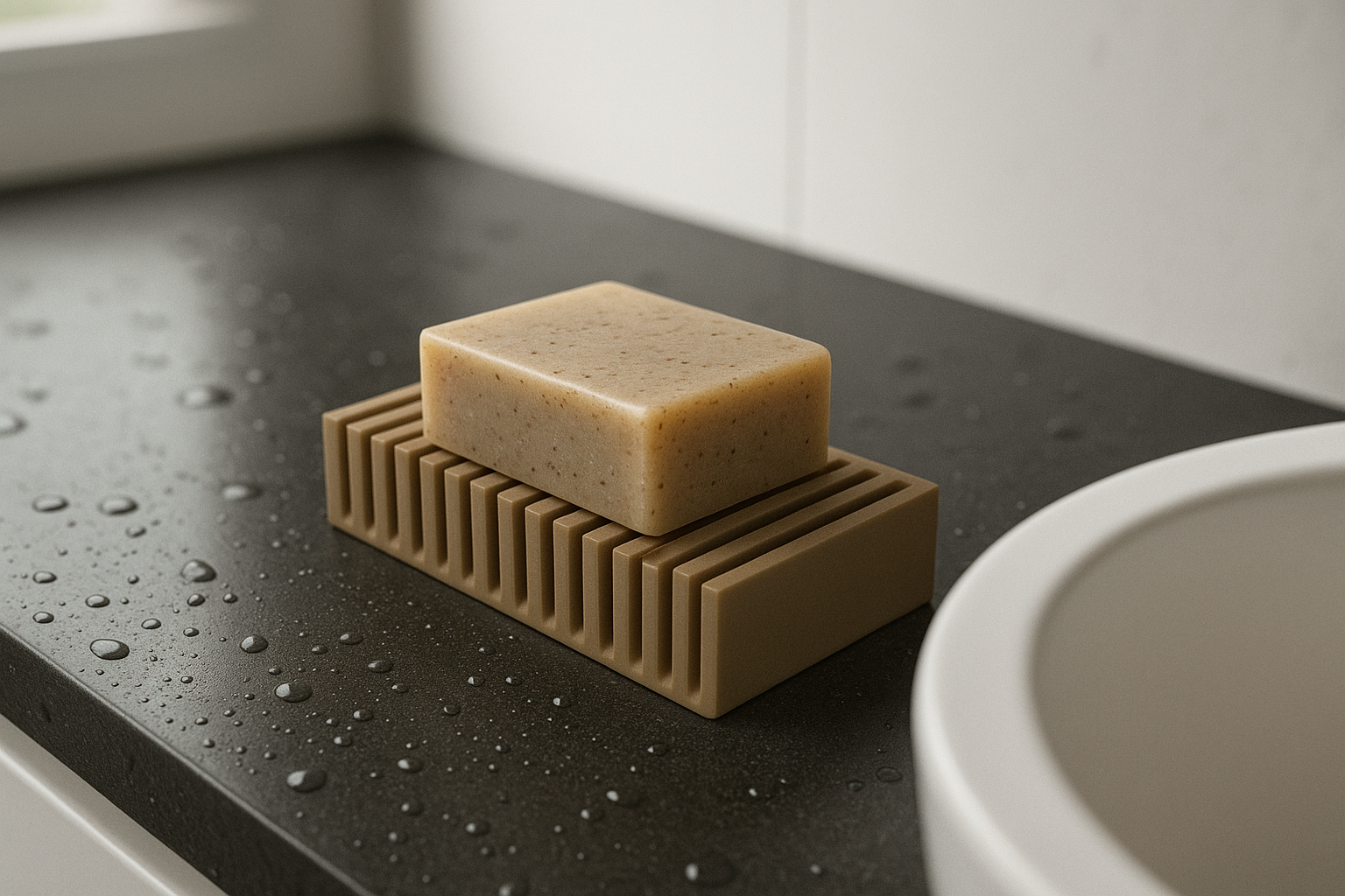 ART DECO Bathroom soap holder tray