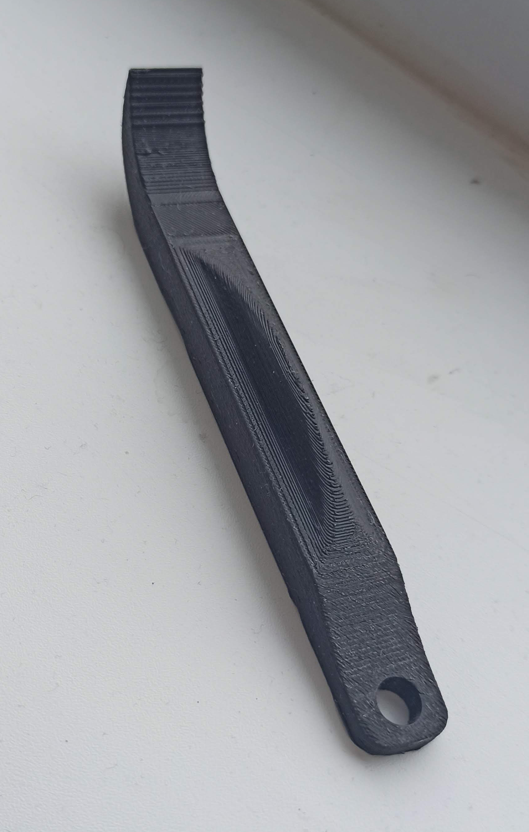 Bicycle tire removal tool.