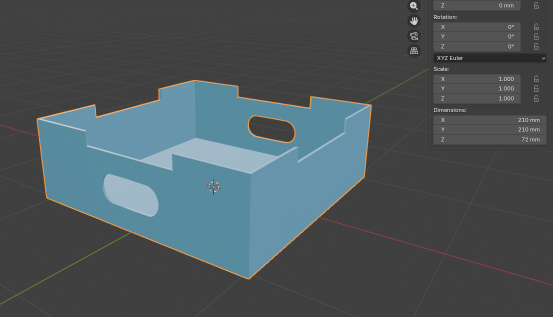 Box - 210x210x72 - Stackable