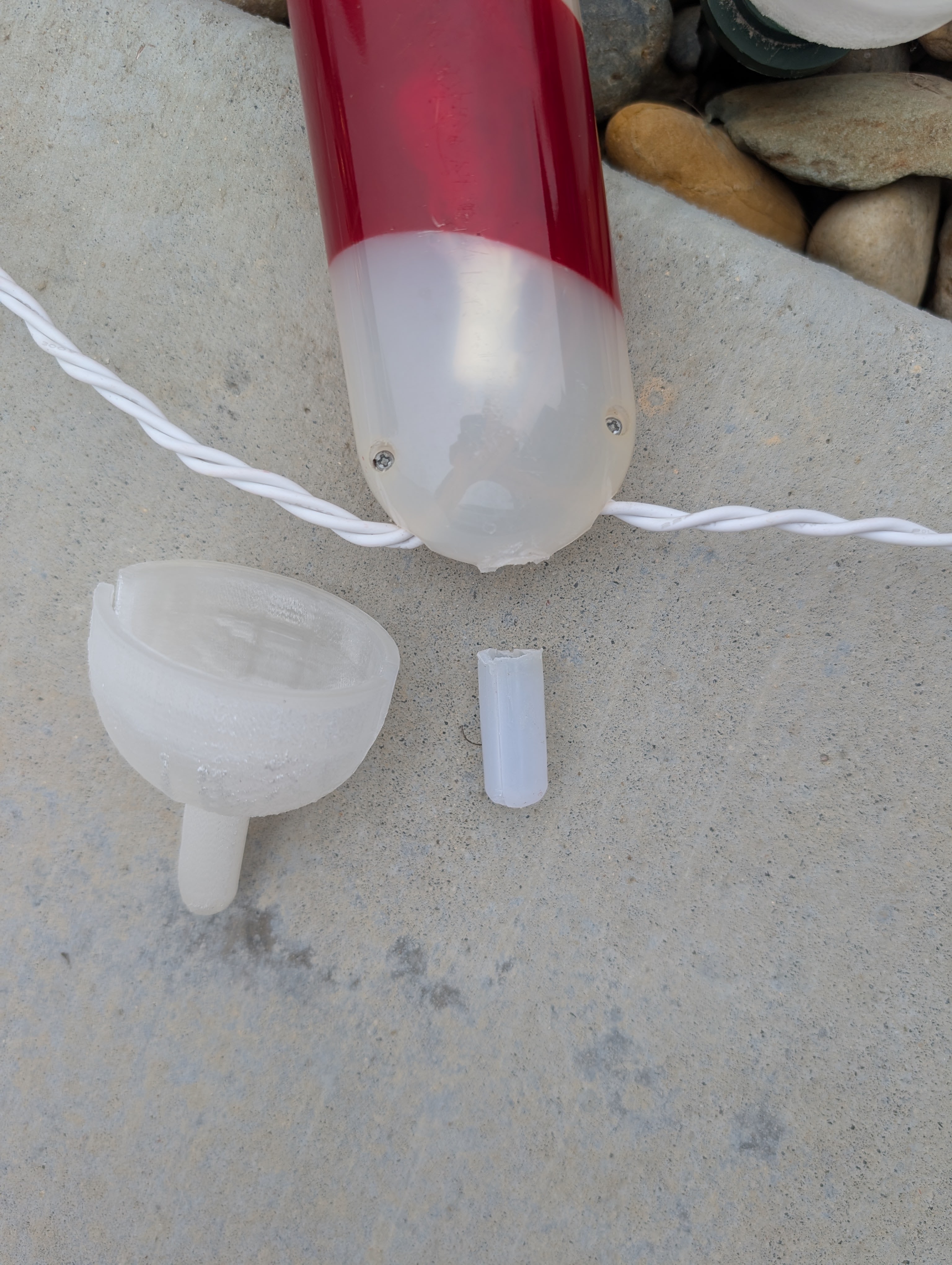 Candy Cane Yard Decoration Base Repair