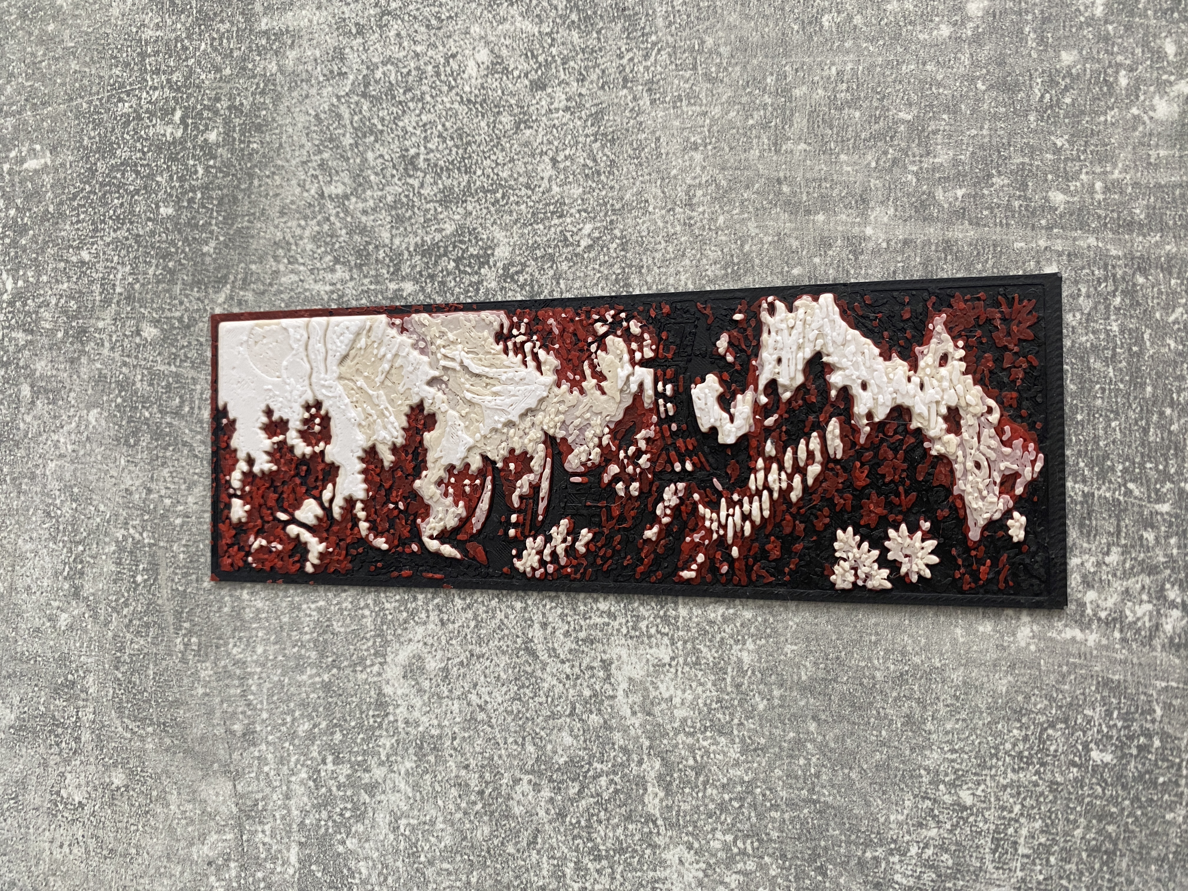 Japanese Pagoda & Mount Fuji Landscape Bookmark - HueForge Art