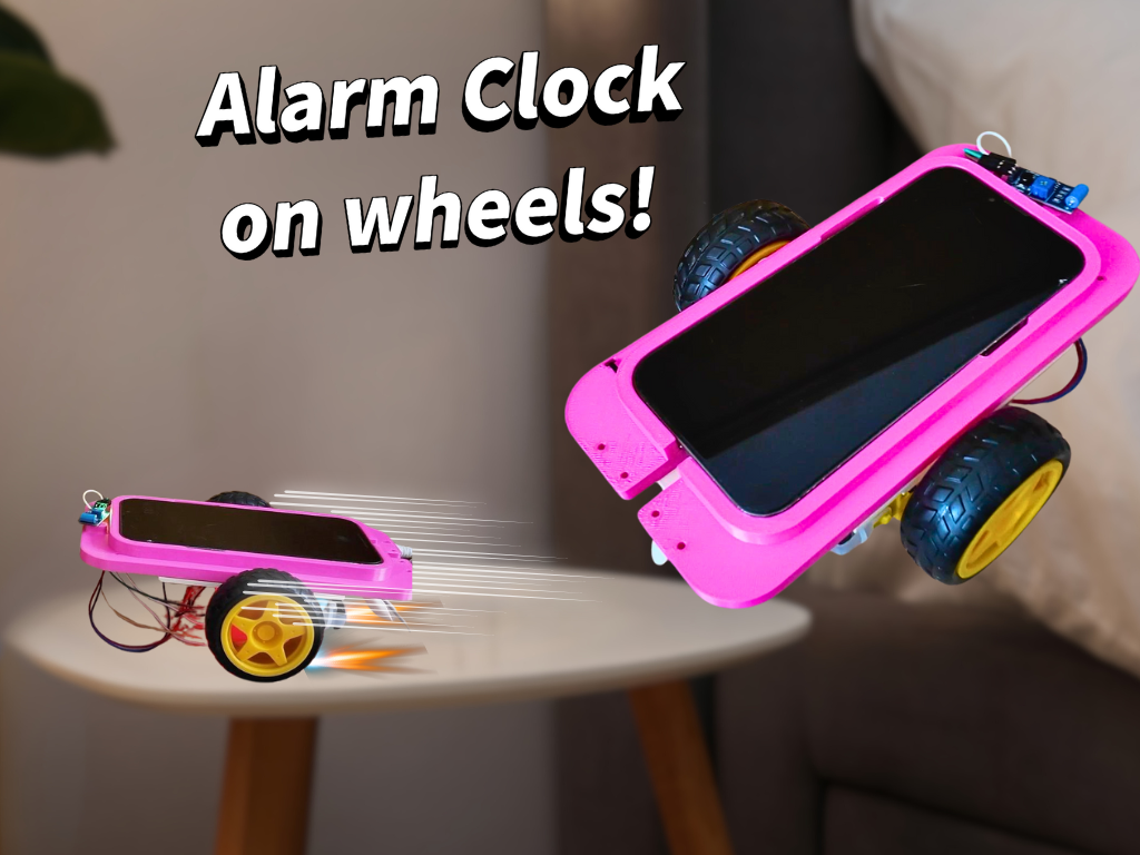 Alarm Clock on wheels!