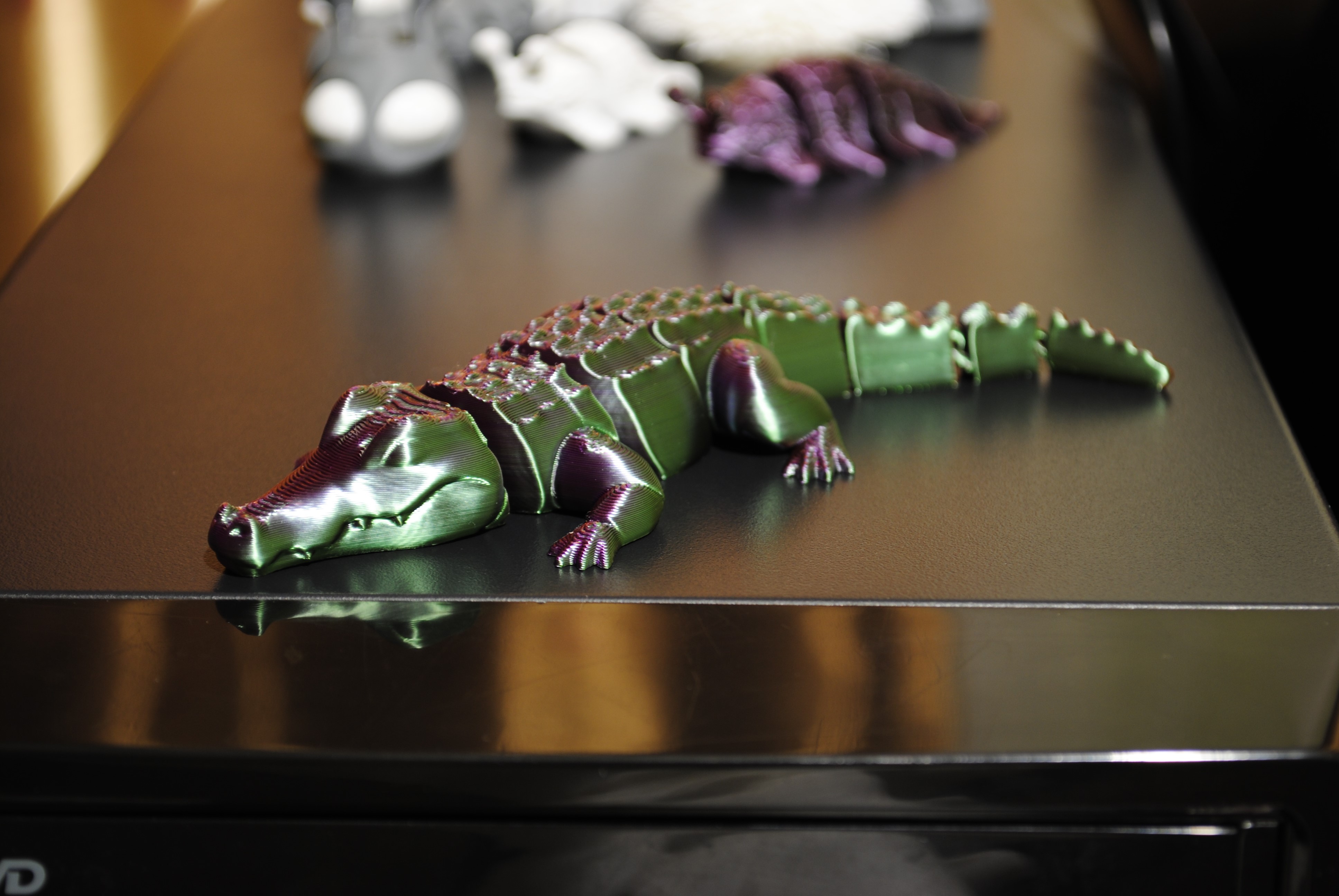 Articulated crocodile.