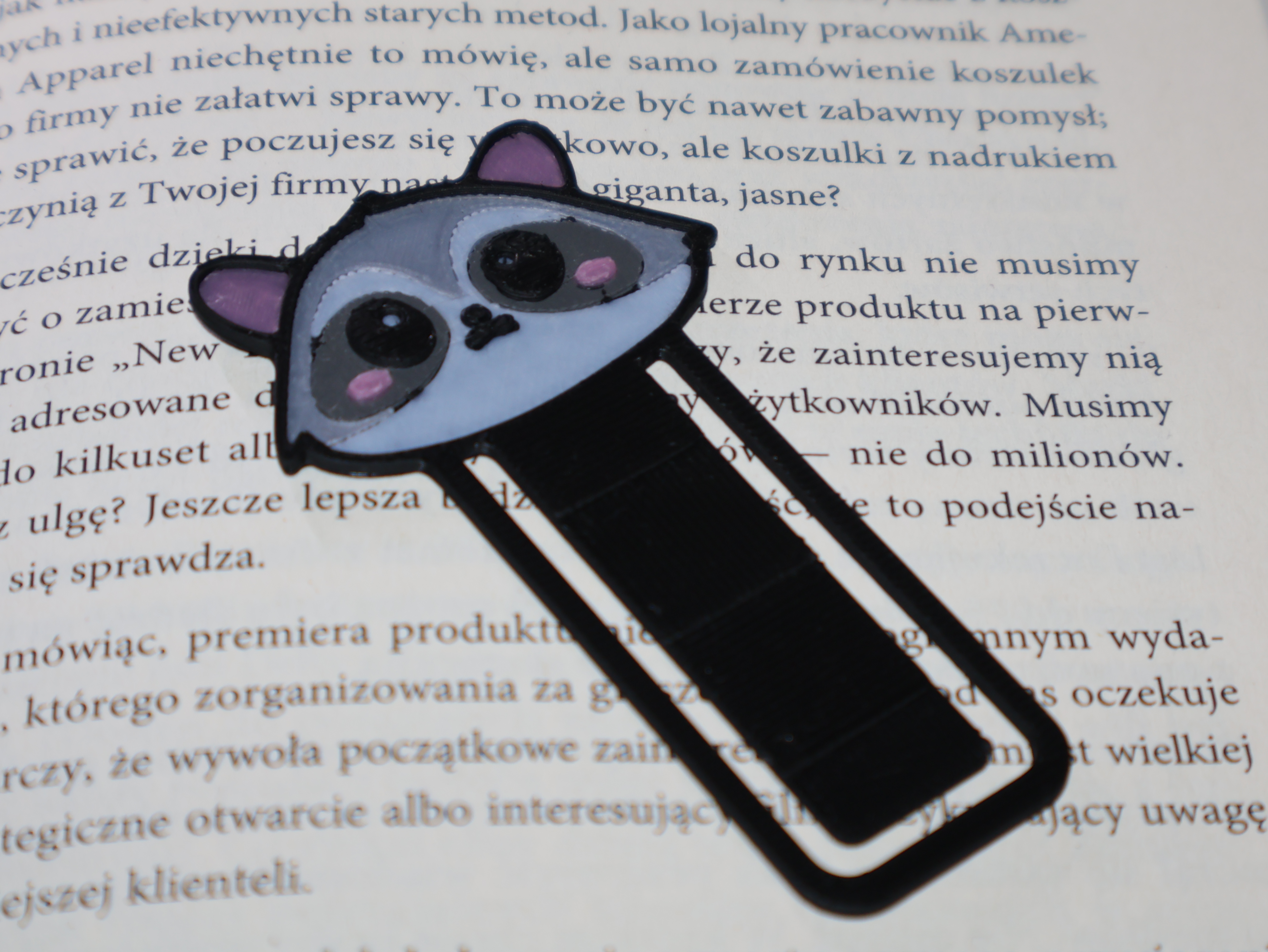 Chibi Racoon Bookmark